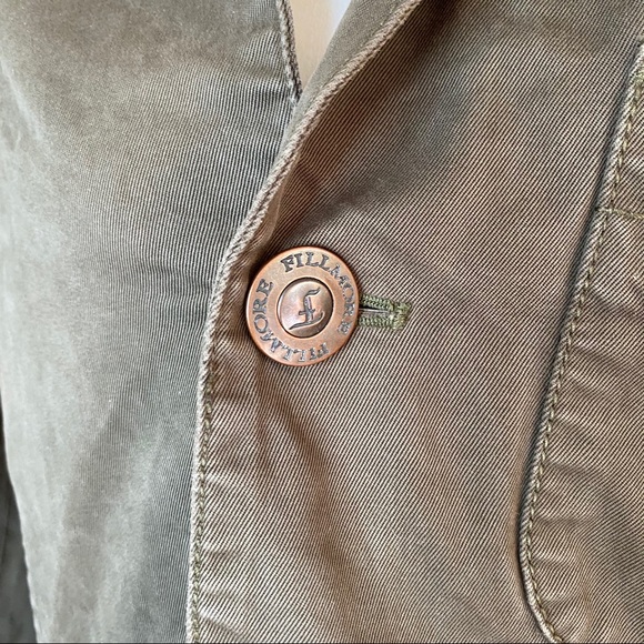 Millard Fillmore Anthro Army Green Jacket Vintage - Picture 3 of 9